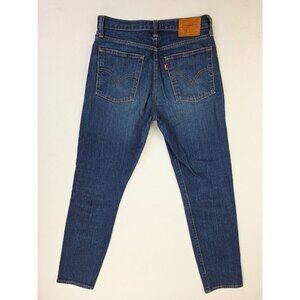 Levis Premium Size 26X29 Womens Wedgie Button Fly Blue Denim 5 Pocket Logo Jeans